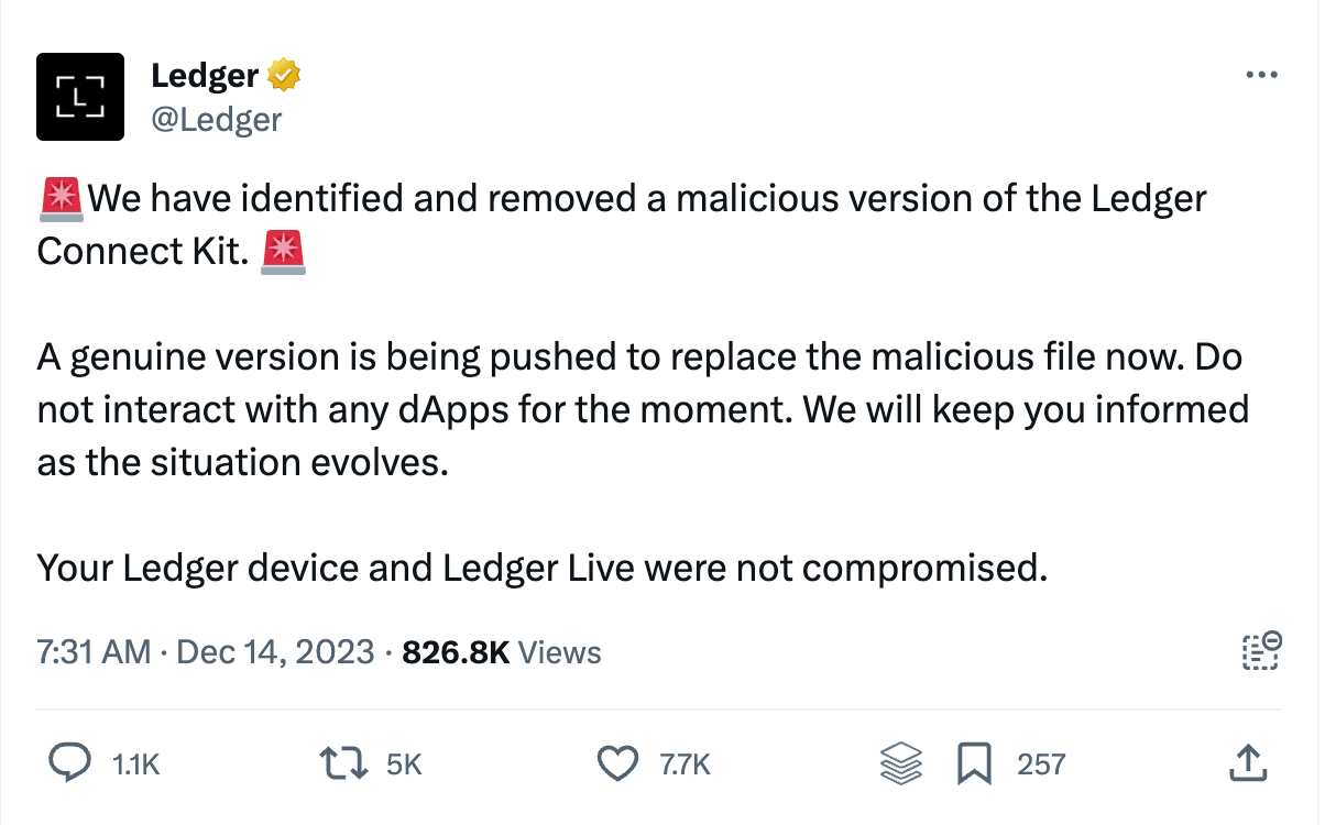 The Airgap Solution: Ledger Wallet Are Not Safe From Malicious Code